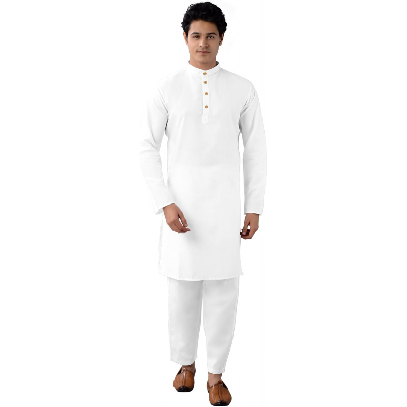 Kurta Men Cotton - メンズチュニックコットンクルタパジャマセット インド風カジュアルヨガドレス（MK101）