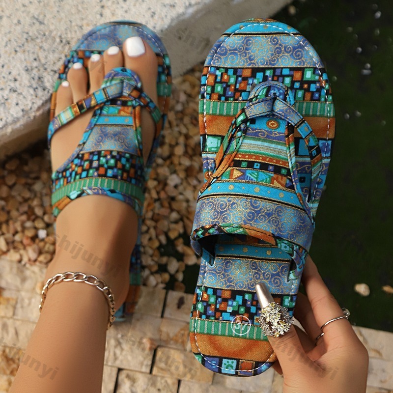 Ethnic Modern Fashion - 大きいサイズ レディース サンダル 2025 夏 新作