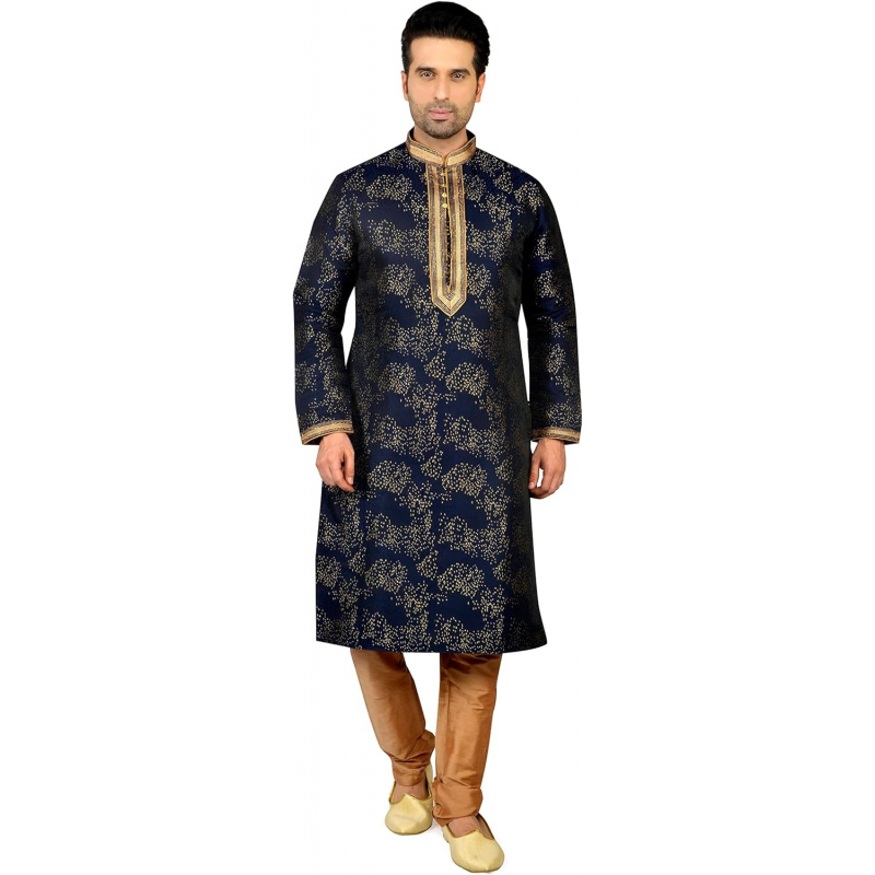 Kurta Men Cotton - メンズクルタセット 祝祭シーズン