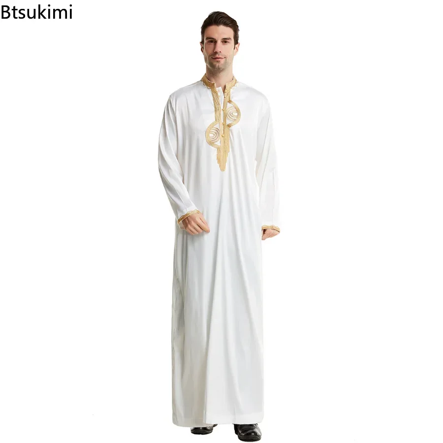 中東ムスリム男性服ゆったりカフタン長袖ローブトーブクルタアラ - Kurta Men Cotton のレビューと価格