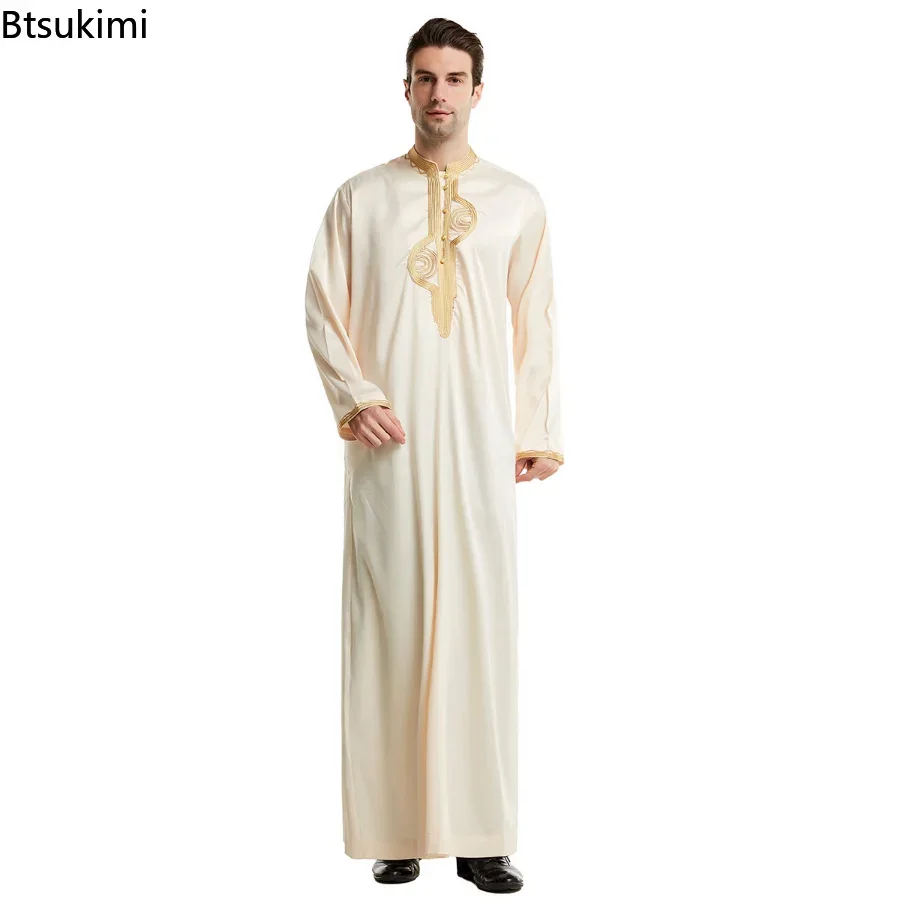 中東ムスリム男性服ゆったりカフタン長袖ローブトーブクルタアラ - Kurta Men Cotton のレビューと価格