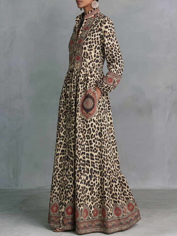 UOOZEE 2026 ヴィンテージエスニックプリントヒョウ - Ethnic Fashion Wear のレビューと価格