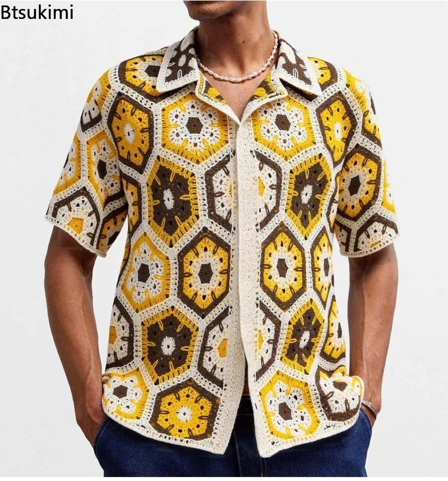 ニューレトロエスニックスタイルメンズニットカーディガン トッ - Urban Ethnic Fashion のレビューと価格