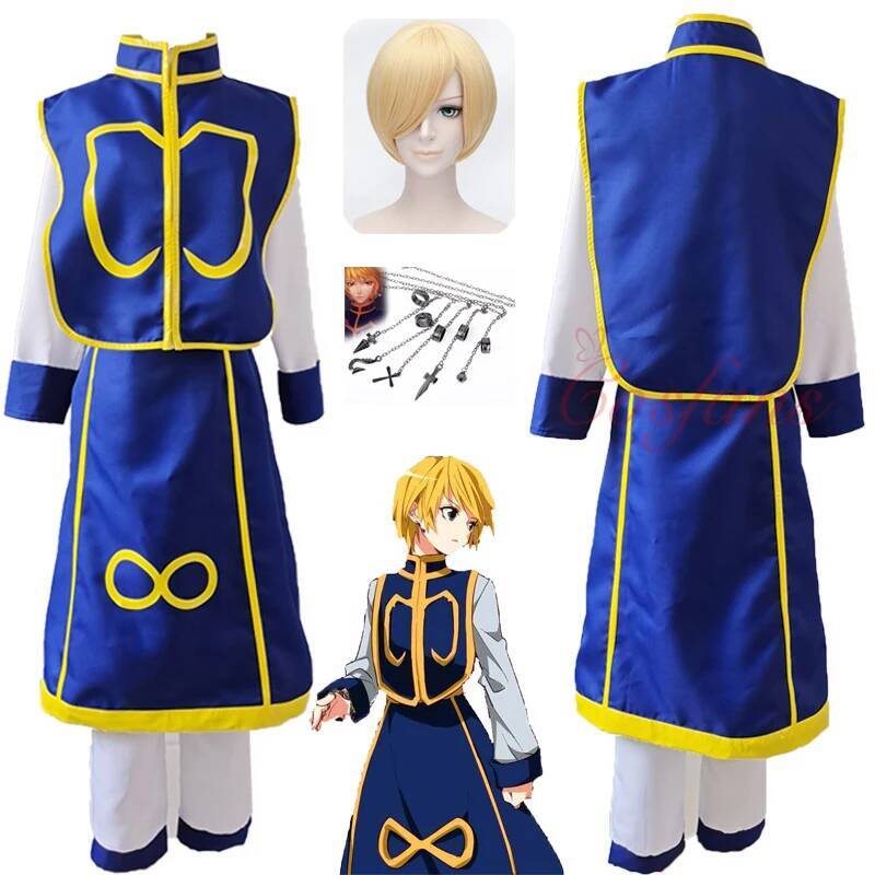 アニメハンター × ハンターコスプレクラピカクルタコスプレ衣 - Kurta Men Cotton のレビューと価格