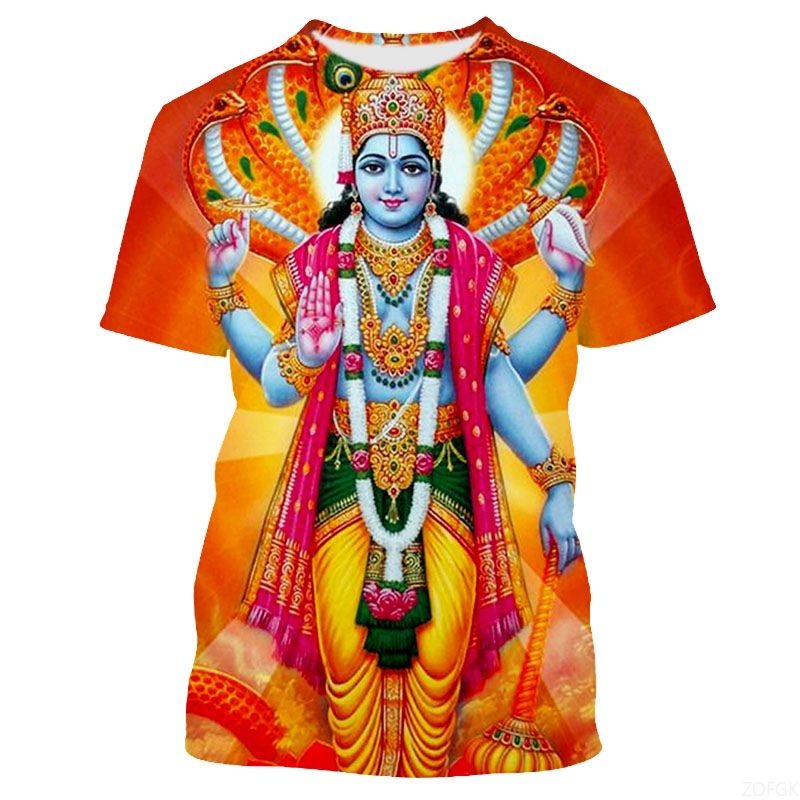 夏のファッション インドの神々 グラフィックTシャツ メンズ - Ethnic Fashion India のレビューと価格