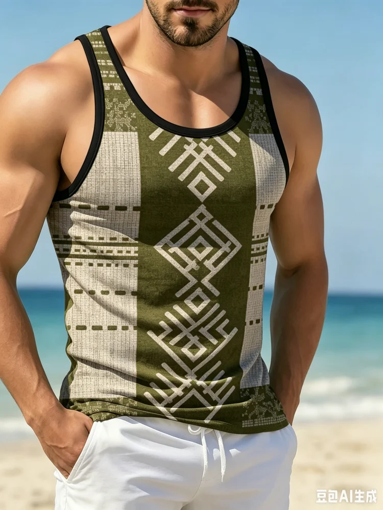 ヴィンテージエスニック幾何学模様トライバルスプライシングメン - Men'S Ethnic Fashion Trends のレビューと価格