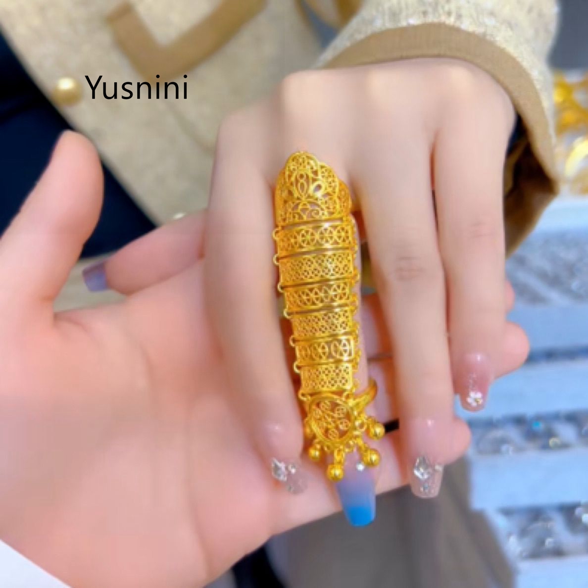 ホットセール中！新作ドバイジュエリー24K金メッキ中空エスニ - Ethnic Modern Fashion のレビューと価格