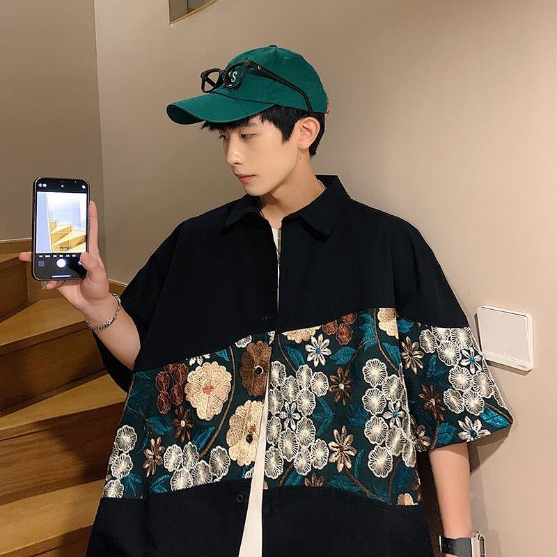 XXL エスニックスタイル刺繍メンズサマーシャツデザイントッ - Urban Ethnic Fashion のレビューと価格