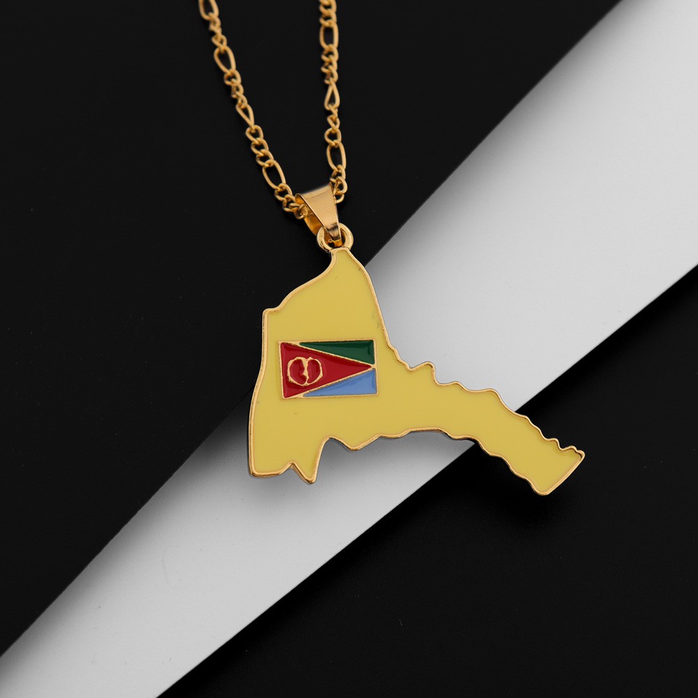ERITREA-男性用マップペンダント付きネックレス,エスニ - Men'S Ethnic Fashion Trends のレビューと価格
