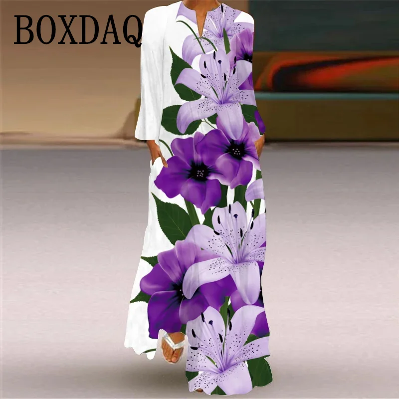 2025年春・秋 レディース マキシ丈ワンピース エレガント - Ethnic Fashion Wear のレビューと価格