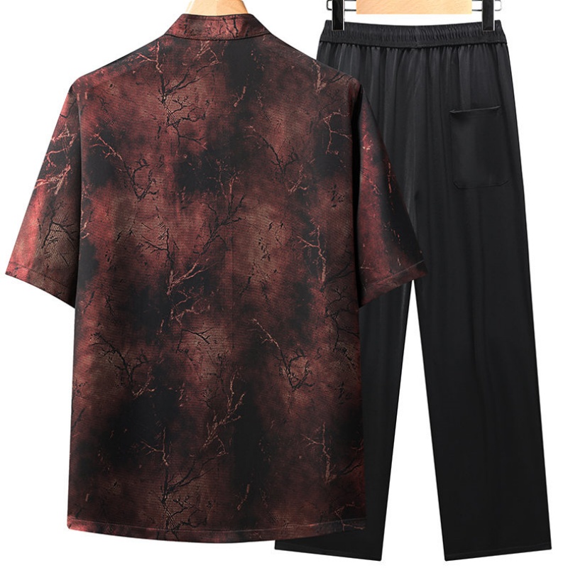 シャツ+ズボン メンズセット 夏のファッショントレンド 快適 - Men'S Ethnic Fashion Trends のレビューと価格